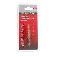 Сверло по металлу ступенчатое до 12мм 6-тигр. хвостовик Matrix