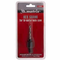 Хвостовик шестигранный для коронок BIMETAL до 30мм MATRIX