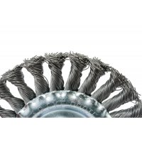 Щетка-крацовка для УШМ дисковая круч. 125мм  Hobbi (45-4-312)