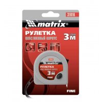 Рулетка 3м*16мм Статус автостоп MATRIX