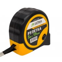 Рулетка 5м*19мм Uitima плавная фиксация, обрез. корпус