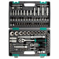 Набор инструмента 1/2, 1/4,  CrV пластиковый (94 предм) STELS