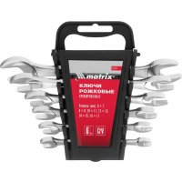 Набор ключей рожковых 6*17мм (6шт) хромированные MATRIX