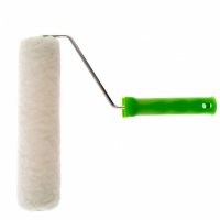 Валик из натурального меха с ручкой 250мм. Сибртех