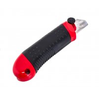 Нож 25мм выдвижное лезвие, усиленная метал. направл., метал. обрезин.  MATRIX