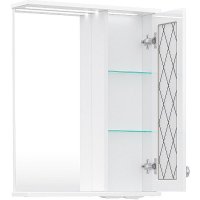 Зеркало-шкаф 55 см МИЛЕНА с подсветкой правое