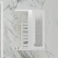 Зеркало-шкаф 55 см МИЛЕНА с подсветкой правое