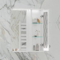 Зеркало-шкаф 55 см МИЛЕНА с подсветкой правое