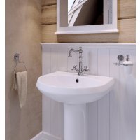 Умывальник с пьедесталом белый ВЕСТ (575*470*845)