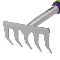 Грабли 5-зубые, 115х275 мм, стальные, пластиковая рукоятка Palisad