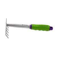 Грабли 5-зубые, 115х275 мм, стальные, пластиковая рукоятка Palisad