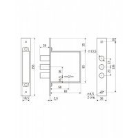 Замок врезной Гардиан -1001-4