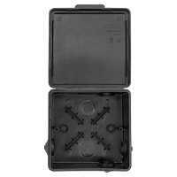 Коробка расп. О/У 65*65*40мм черная 4 вых IP54 EKF