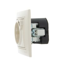 Лезард Мира розетка 1м СП+USB 2.1A крем 701-0303-181