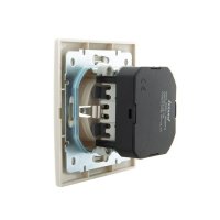 Лезард Мира розетка 1м СП+USB 2.1A крем 701-0303-181