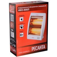 Обогреватель инфракрасный ИКО-800Л кварцевый Ресанта