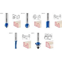 Набор фрез профильных по дереву 5шт ЗУБР