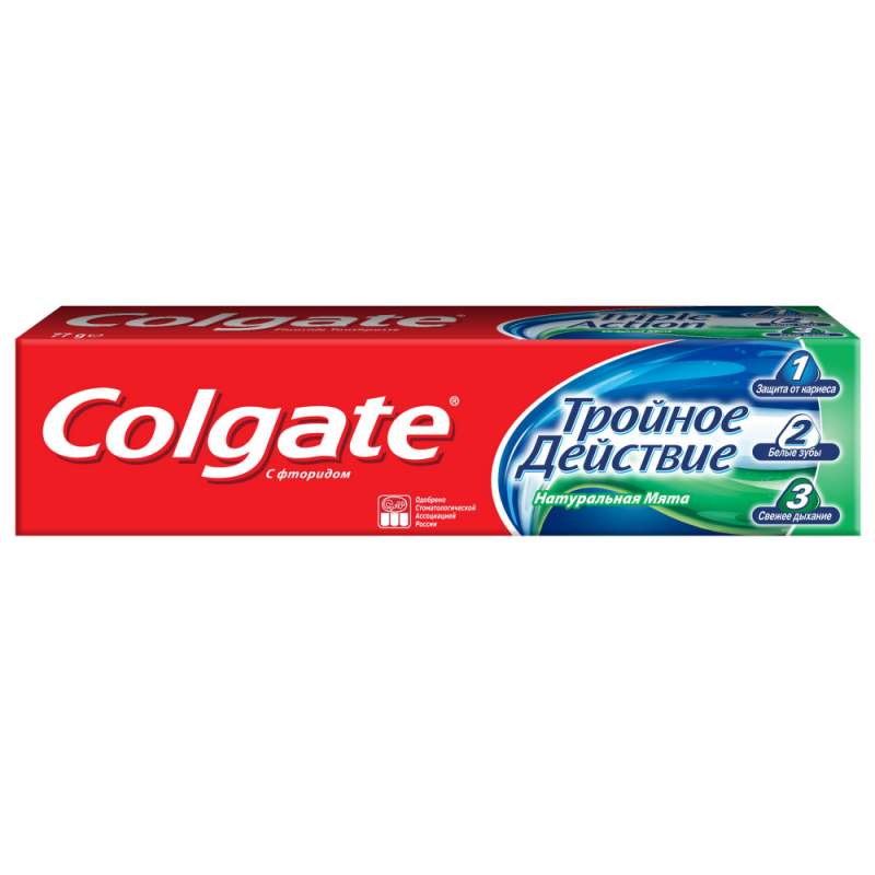 Colgate palmolive. Зубная паста Colgate 50 мл. Колгейт з/п 50мл тройное действие натуральная мята. Colgate зубная паста натуральная мята.